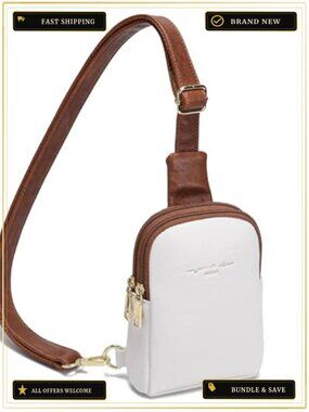 Lightweight Faux Leather Crossbody Sling Bag with Adjustable Strap